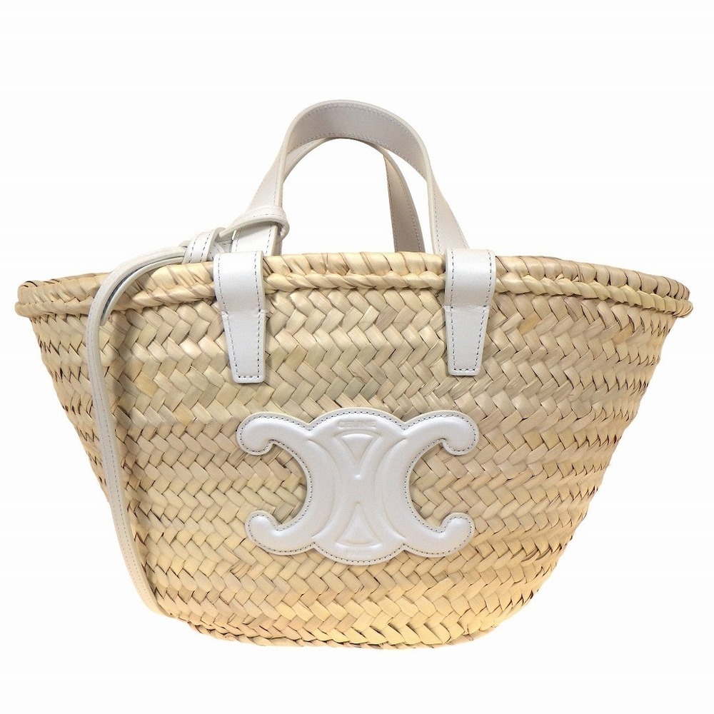 Celine Teen Classic Pannier Handbag White